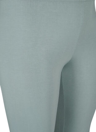 Zizzi Basic 3/4-length viskosetights, Grønn, Packshot image number 2