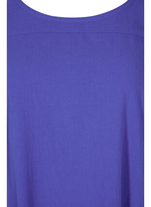 Kortermet bomullskjole, Dazzling Blue, Packshot image number 2