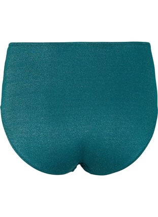 Zizzi Bikinitruse med glitter og høy midje, Grønn, Packshot image number 1
