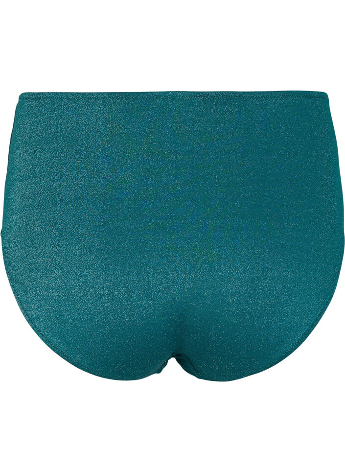 Bikinitruse med glitter og høy midje, Grønn, Packshot image number 1