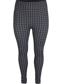 Sømløs leggings i houndstooth mønster
