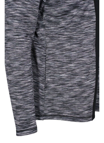Trenings cardigan med glidelås og høy hals, Black, Packshot image number 3