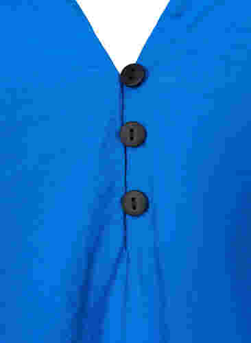 Langermet bluse i viskosemiks, Skydiver, Packshot image number 2