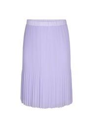 Midiskjørt i plissé, Lavender SOLID