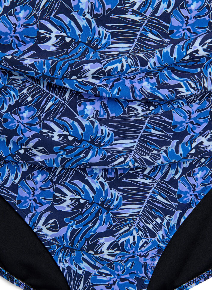 H&oslash;ytlivs bikinitruse med m&oslash;nster, Bl&aring;, Packshot image number 2