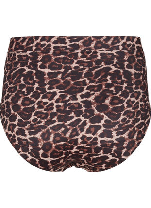Bikinibukser med utskrift og høy midje, Autentic Leopard, Packshot image number 1