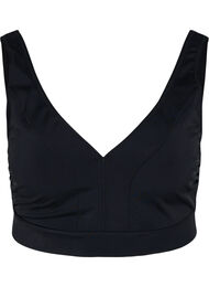Bikinitopp med V-hals, Black