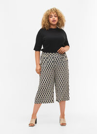 Culottebukser med mønster, Oval AOP, Model