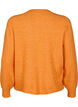 Ribbestrikket cardigan med knapper, Orange, Packshot image number 1