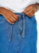 Denim maxiskjørt med knytebelte, Blue Denim, Model image number 3