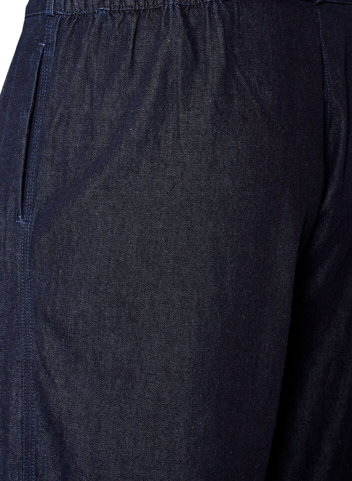 H&oslash;y midje ballongjeans, Bl&aring;, Packshot image number 3