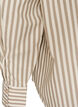 Stripete skjorte med avtakbart halsskjef, Beige, Packshot image number 3