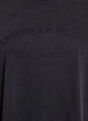 Zizzi Kort T-skjorte med Loose fit, Grå, Packshot image number 2