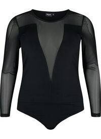 Tettsittende body med mesh