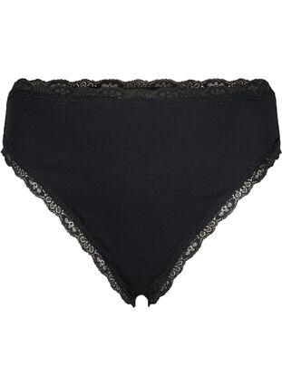 g-streng i bomull, 3 stk., Black, Packshot image number 2