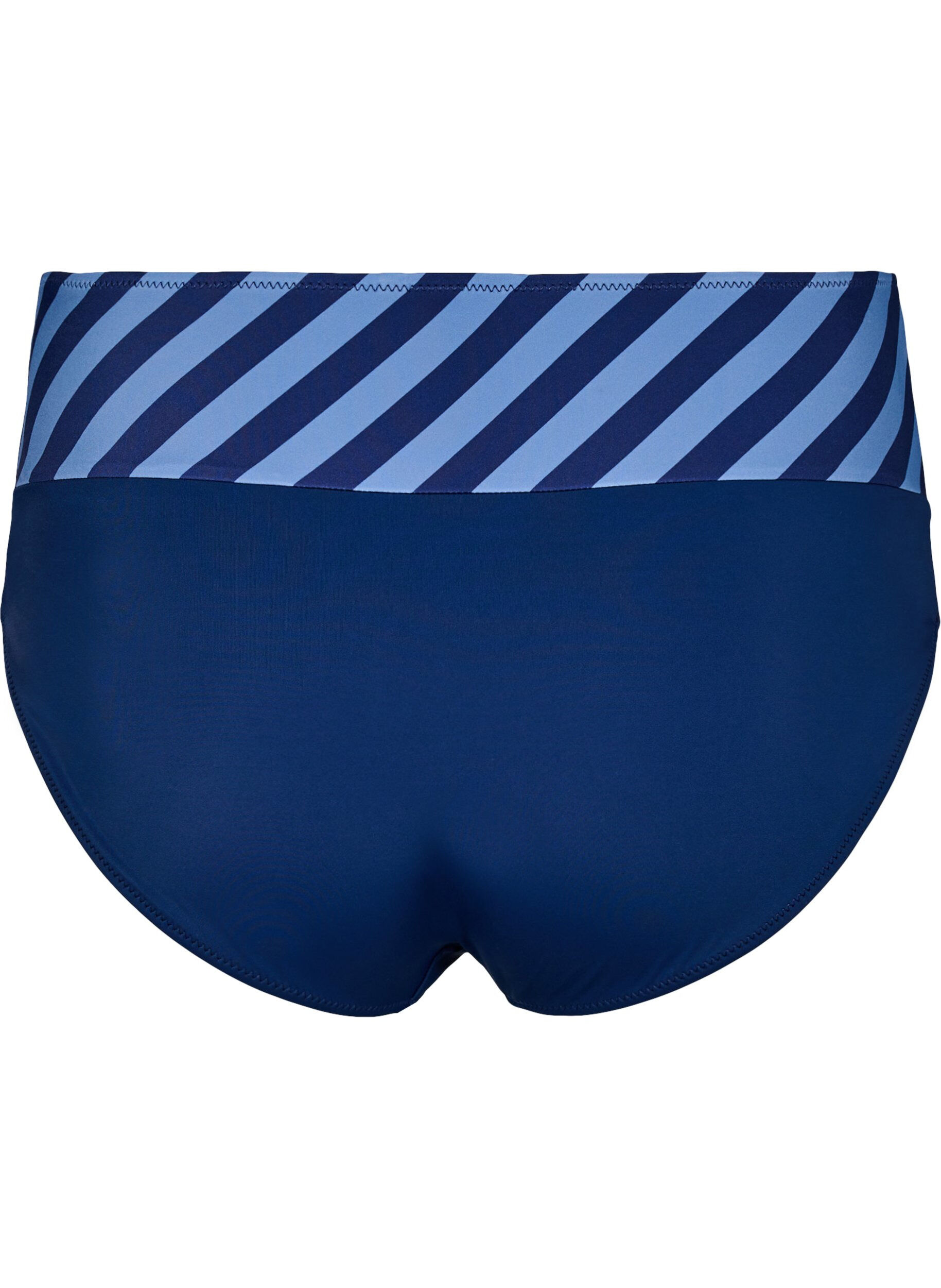 ZizziBikinitruser med omslagsdetaljer, Bl&aring;, Packshot image number 1