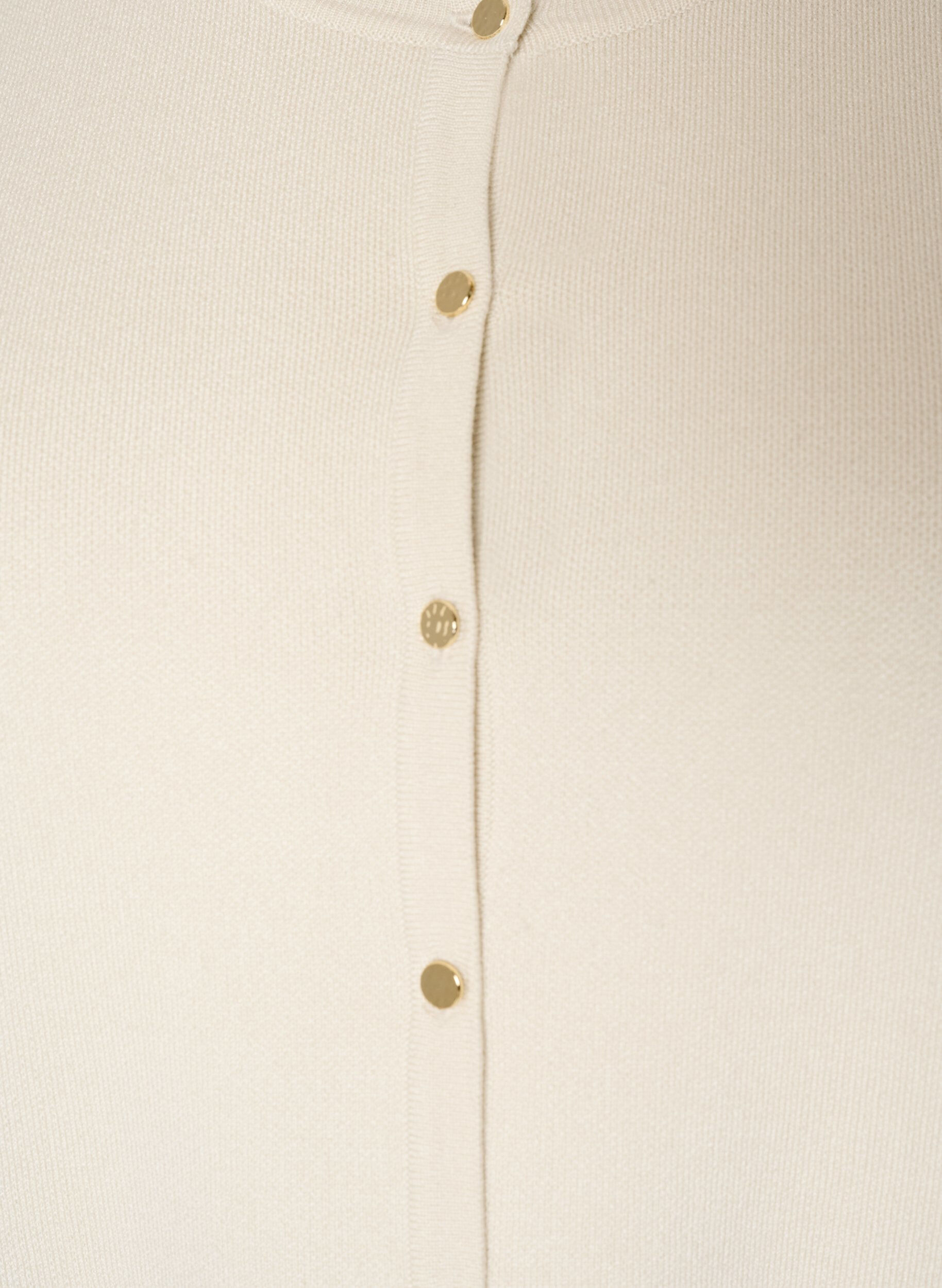ZizziStrikkevest med blondekant, Vanilje, Packshot image number 2