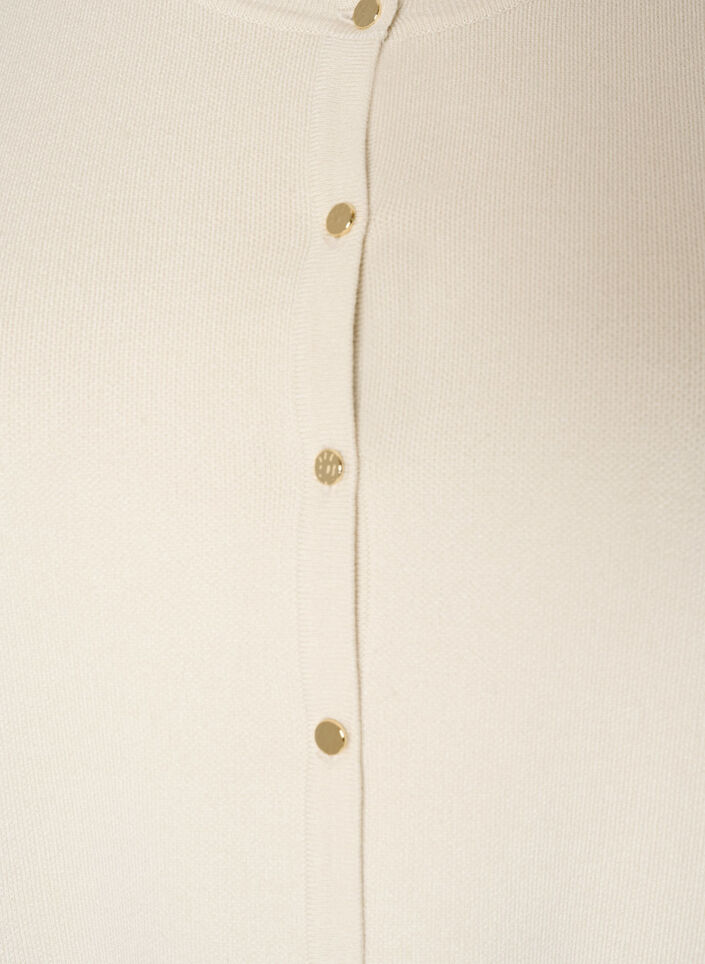 Strikkevest med blondekant, Vanilje, Packshot image number 2