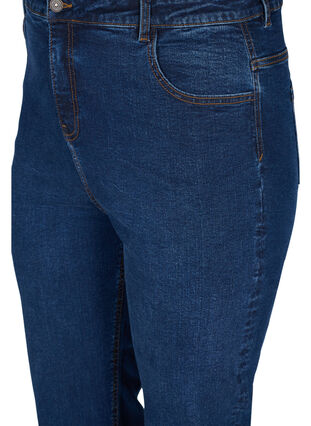 Regular fit Megan jeans med ekstra høyt liv, Blue denim, Packshot image number 2