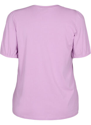 T-skjorte i bomull med 2/4-ermer, Lupine, Packshot image number 1