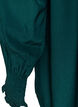 Bluse med rysjekrage og rynking, Gr&oslash;nn, Packshot image number 3