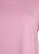 Ensfarget trenings-T-skjorte, Rosa, Packshot image number 2