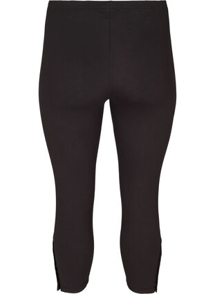 3/4-leggings med knapper, Black, Packshot image number 1