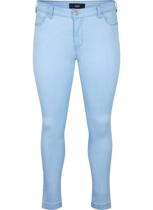 Zizzi Viona jeans med normal midje, Blå, Packshot image number 0