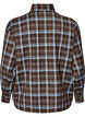 Rutete skjorte med Loose fit, Brun, Packshot image number 1