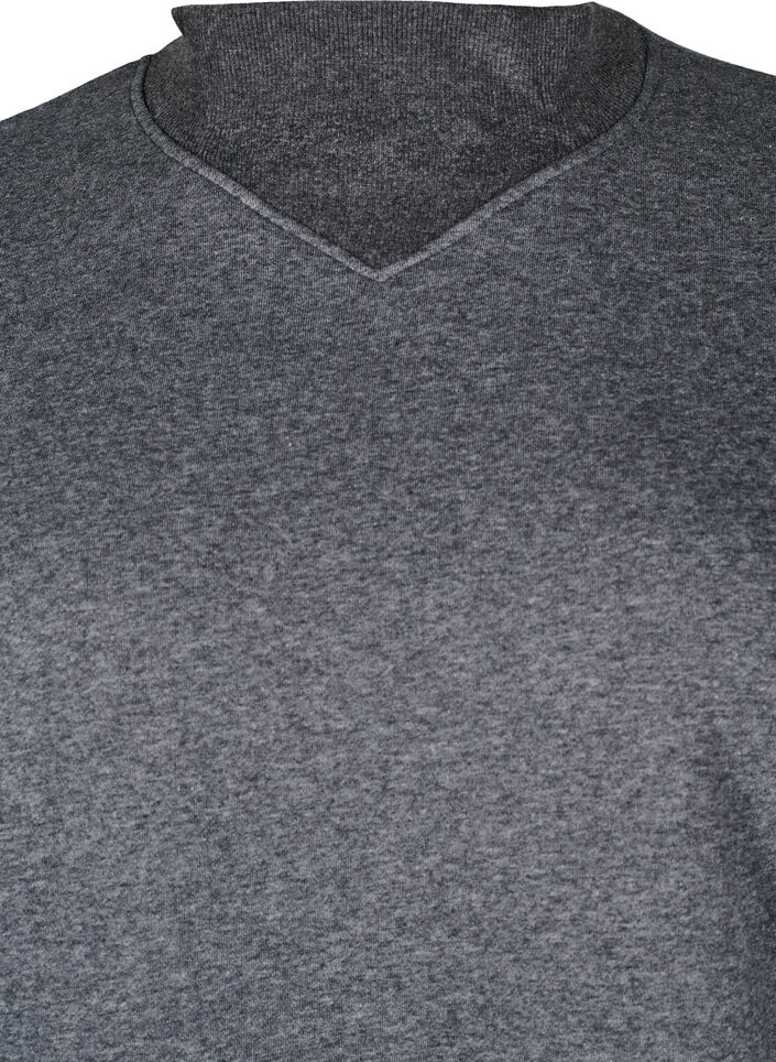 Genser med høy hals og lange ermer, Grå, Packshot image number 2