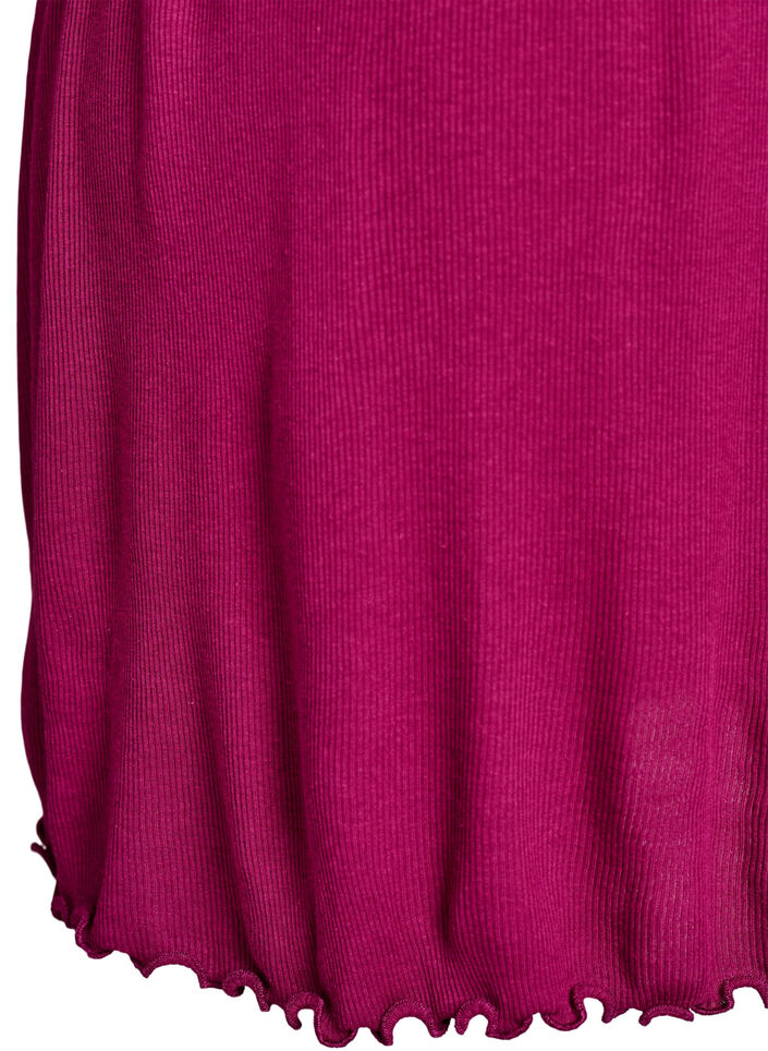 Nattkjole med blonder i fold, Lilla, Packshot image number 3