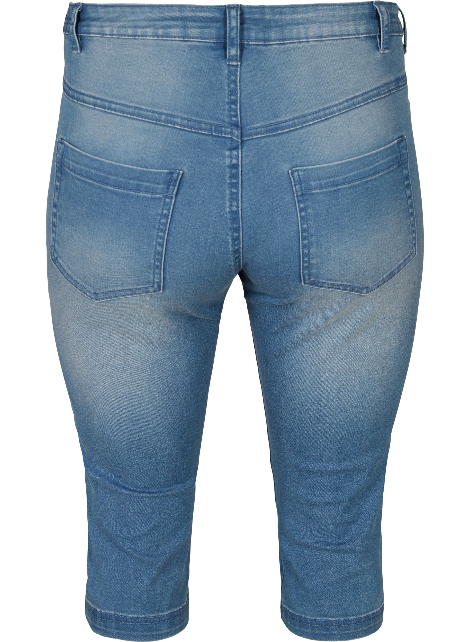 Zizzi Slim fit Emily caprijeans, Bl&aring;, Packshot image number 1