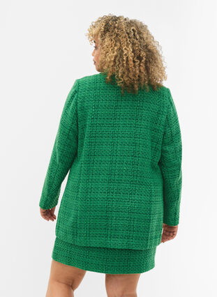 Bouclé-blazer, Verdant Green, Model image number 1