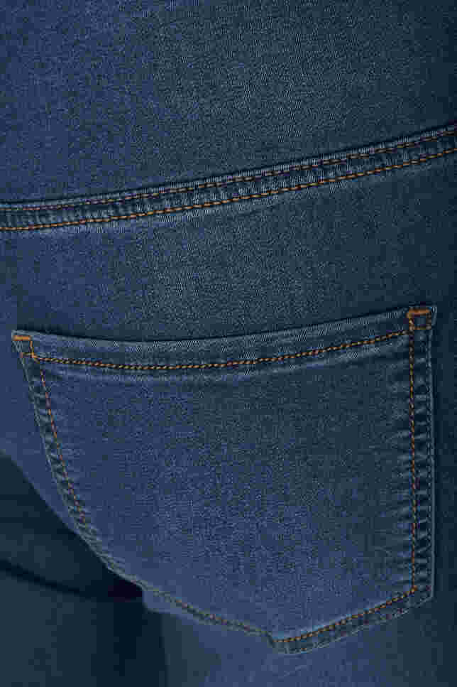 Ekstra slim Nille jeans med høyt liv, Blue d. washed, Packshot image number 3