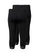 Leggings med 3/4-lengde og blondekant, 2 stk., Black / Black, Packshot image number 1