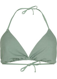 Trekantbikini med kreppet struktur
