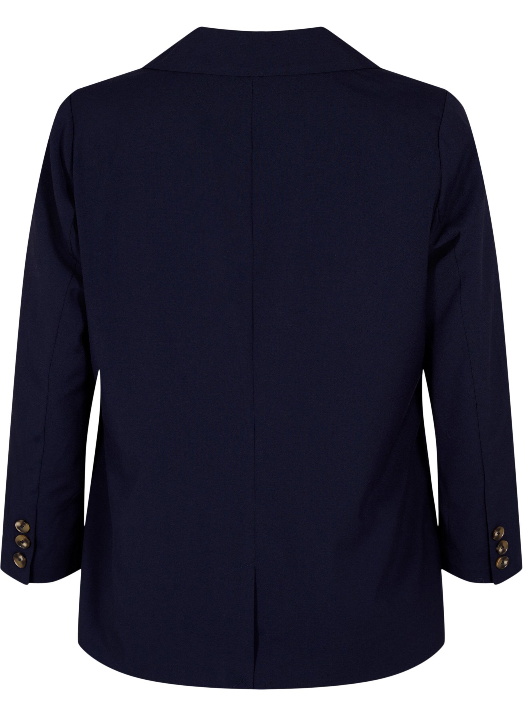 Zizzi Klassisk blazer med knappelukking, Night Sky, Packshot image number 1