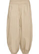 Ballongbukser med lommer og elastisk midje, Beige, Packshot image number 0