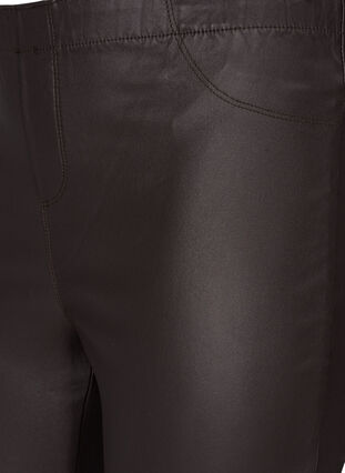 Zizzi Coated leggings, After Dark, Packshot image number 2