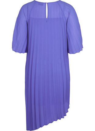 Kjole med 2/4-ermer og A-form, Dazzling Blue, Packshot image number 1