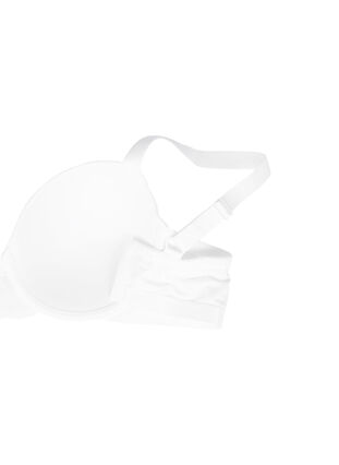 Zizzi Formstøpt BH med mesh, Bright White, Packshot image number 3