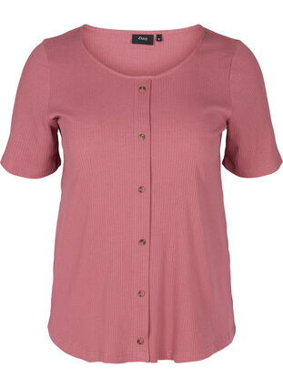 T-skjorte med knapper, Deco Rose, Packshot image number 0