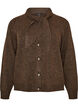 Cardigan med sl&oslash;yfeb&aring;nd og knapper, Brun, Packshot image number 0