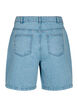 Dongerishorts med høy midje, Light Blue Denim, Packshot image number 1