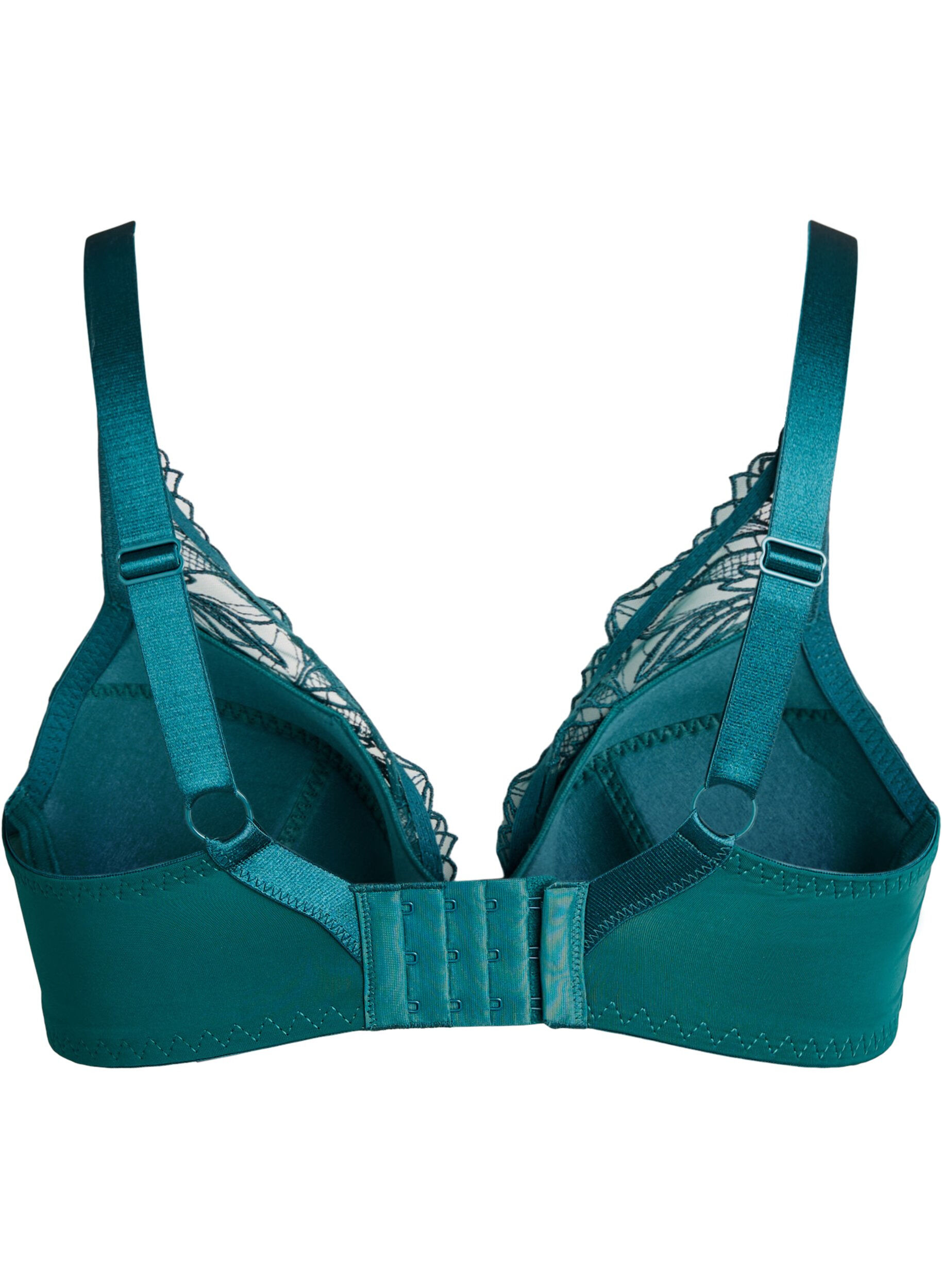 ZizziPolstret blonder BH med b&oslash;yle, Gr&oslash;nn, Packshot image number 1