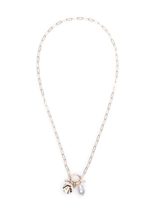 Halskjede med anheng, Gold + MOP, Packshot image number 1