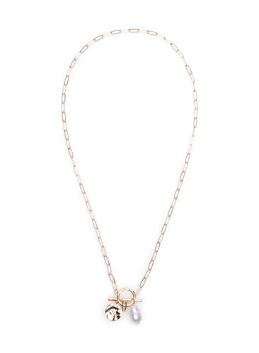 Halskjede med anheng, Gold + MOP, Packshot image number 1