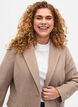 Melert blazer med splitt, Pumice Stone Mel., Model image number 2