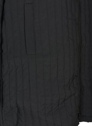 Jakke med lommer og høy hals, Black, Packshot image number 3