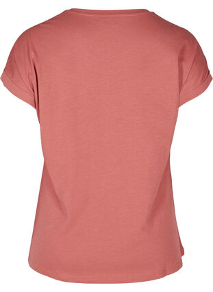 T-skjorte i bomullsmiks, Faded Rose Mel., Packshot image number 1